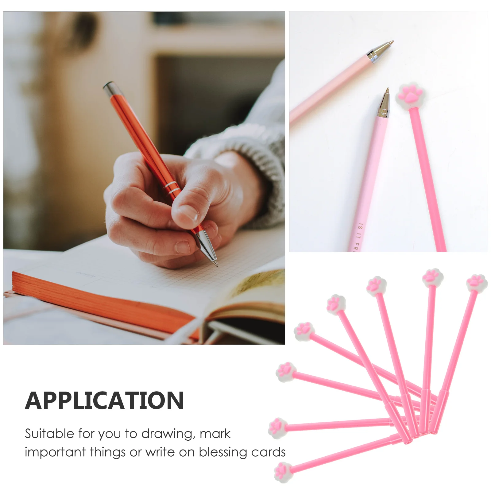 

16 PCS Cat Claw Pen Paw Gel Signature Pens Japanese and Korean for Plastic School Supplies Office Students