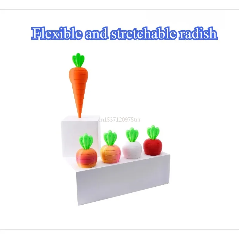 3D-geprint kleurrijk wortelmodel Schaalbaar uitpakken Speelgoed Desktopdecoraties voor kinderen Geschenken Schoolreizen en thuisgeschenken 2025