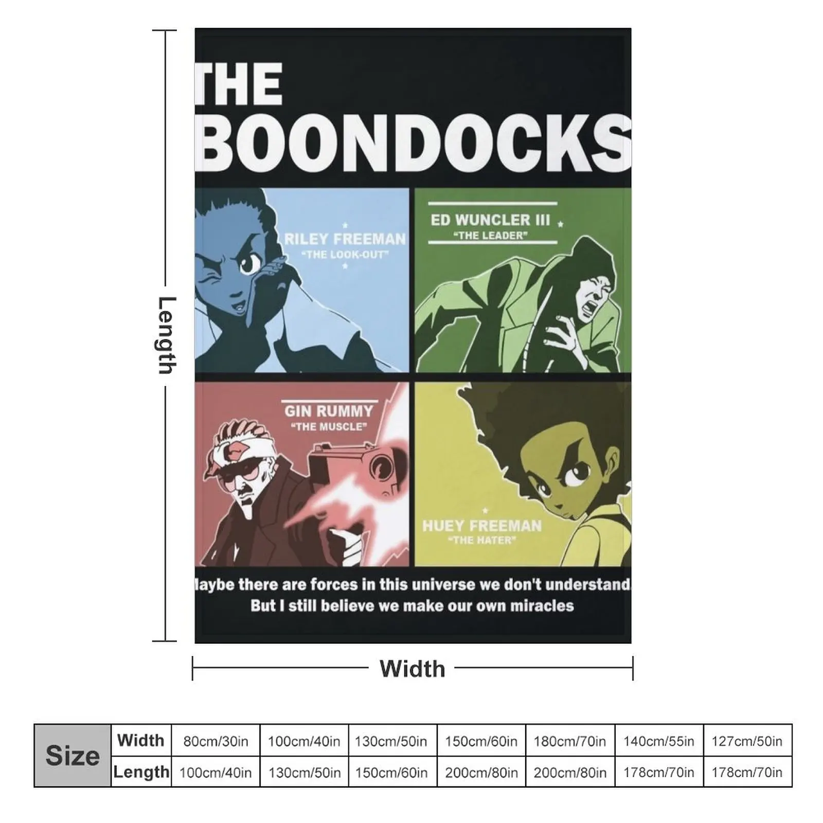 The Boondocks | Throw Blanket blankets and throws Sofa Throw Blankets For Sofas Blankets