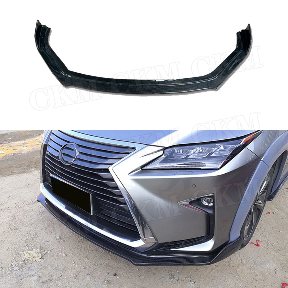 

Carbon Fiber Front Bumper Lip Spoiler For Lexus RX300 RX450H 2016-2020 FRP Car Front Extension Chin Protector