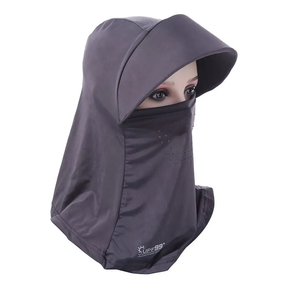 UV Protection Sunshade Sun Hat Wide Brim Solid Color Summer UV Protection Cap Neck Guard Visor Hat Tea Picking Hat Cycling