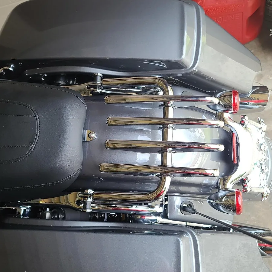 Chorme Supporto per bagagliaio staccabile 0925 Two Up Tour Pack Pak Top Box Montaggio portapacchi compatibile per Harley Davidson Touri