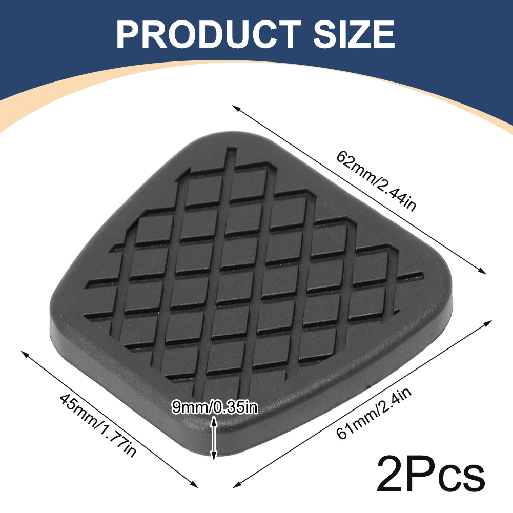 2pcs Car Brake Clutch Pedal Pad 46545SA5000 For HONDA For Accord For MKVII For Civic For CRV CRX Rubber Brake Pedal Pad