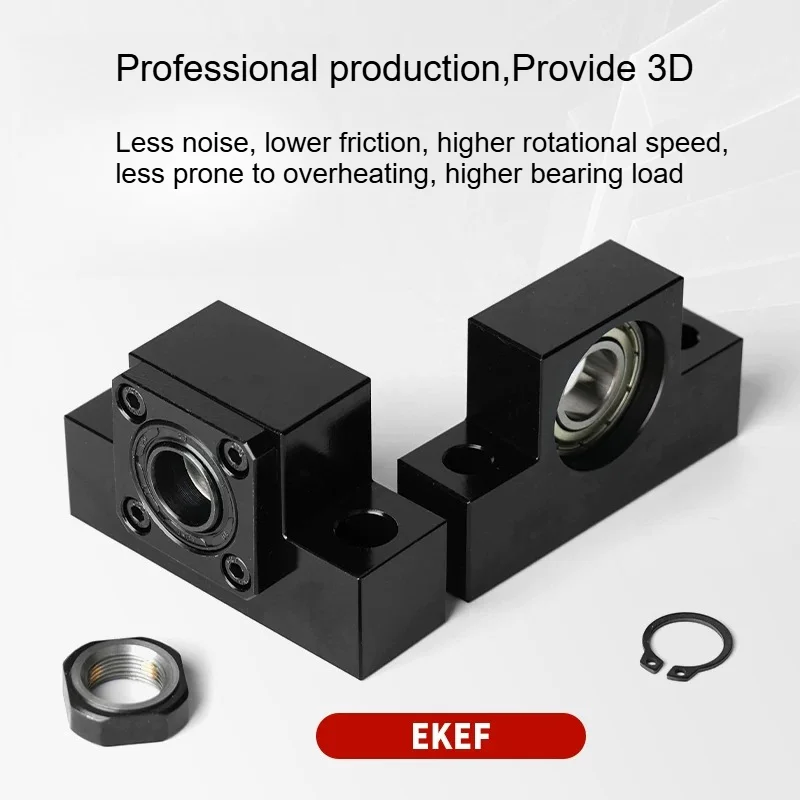 EK10 EF10 EK12 EF12 EF20 EK20 EF25 EK25 Ball Screw Bearing Seat Ball Screw End Support Support Unit For Ballscrew CNC Part