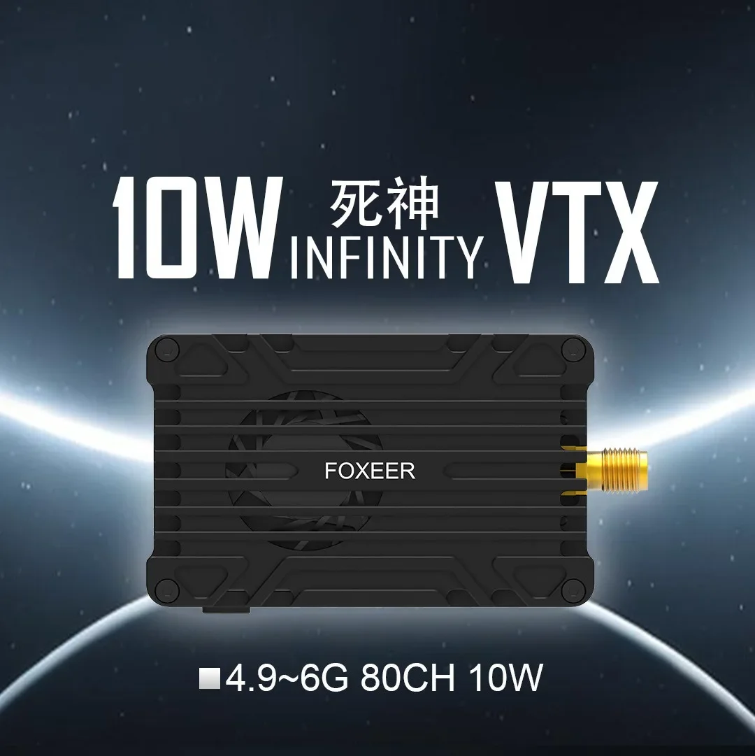 

Фойсер 4. 9g-6g 10W VTX Передача изображения Высокая мощность Передача 80ch Long Distance Pit FPV 48