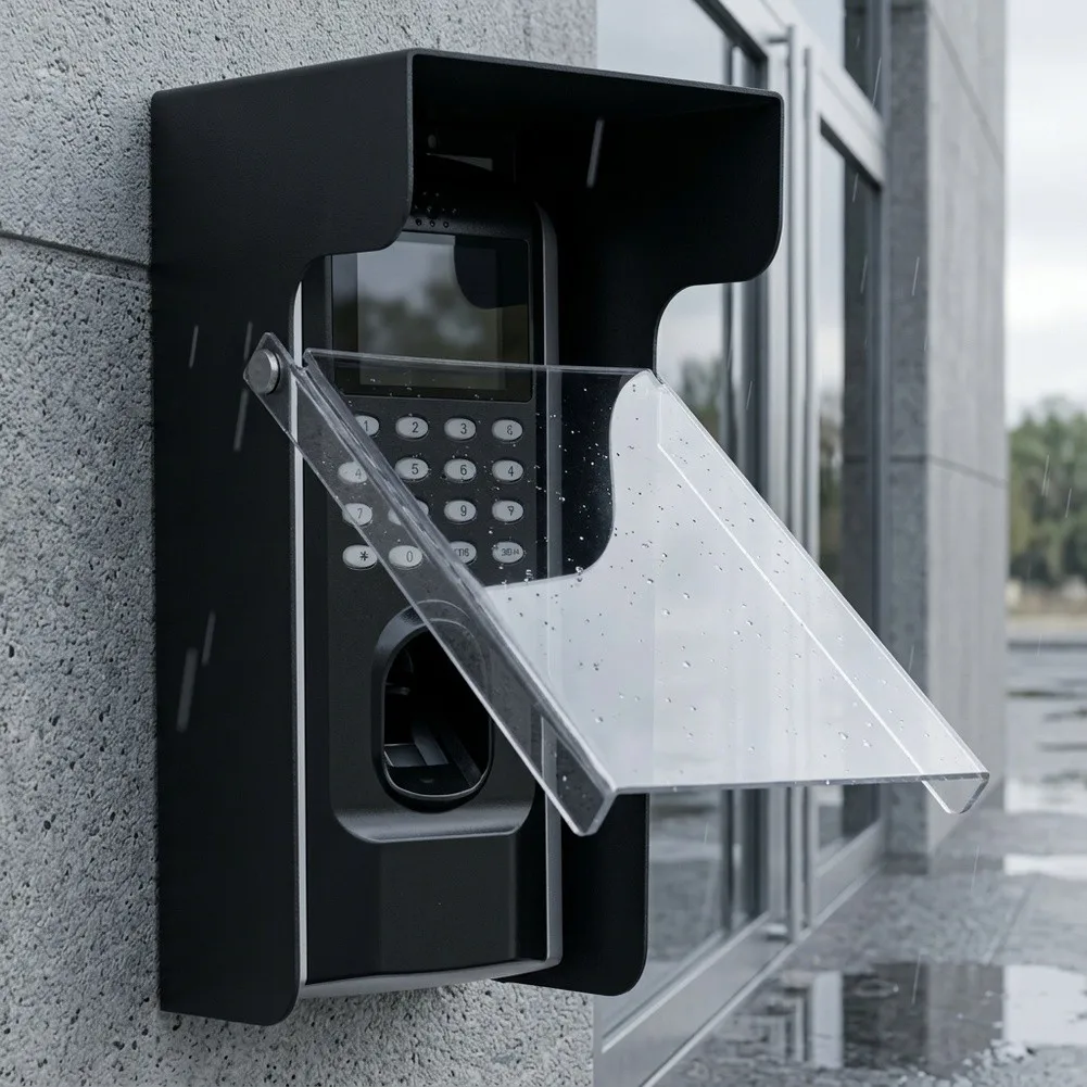 Waterproof Sun Shade Cover Doorbell For Outdoor Building Entry Devices Dual Size 24x9x12cm 24x9x15cm Easy Install Use