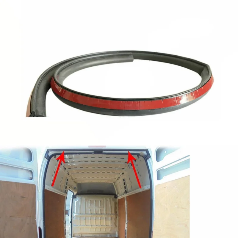 For Ford Transit Mk6 Mk7 Rear Upper Drip Seal Roof Rubber Self Adhesive Black 2000-2013 1751796 1752735