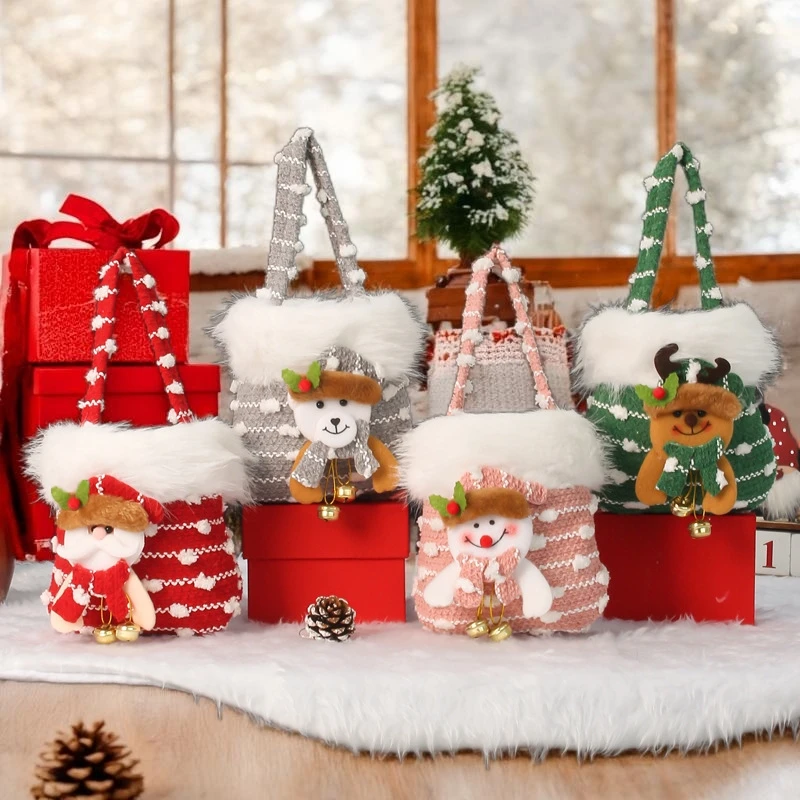 

Christmas Tree Santa Gift Bag Perfect For Exchanging Presents Candies And Warm Wishes On Christmas