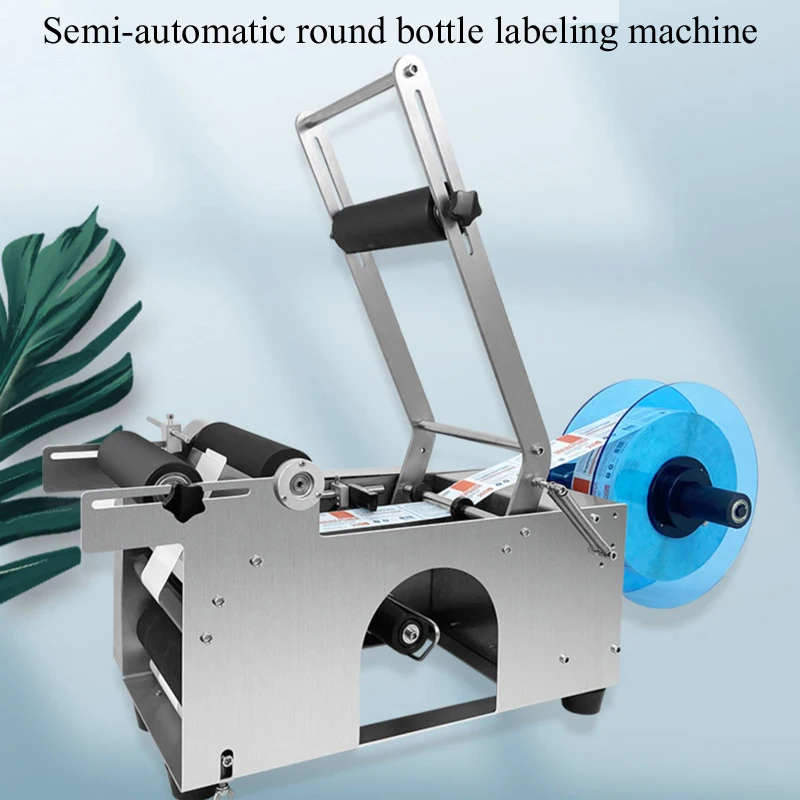 

PBOBP Semi Automatic Pneumatic Flat Labeling Machine Drugs Bottle Labeling Machine Medicine Bottle Labeling Machine