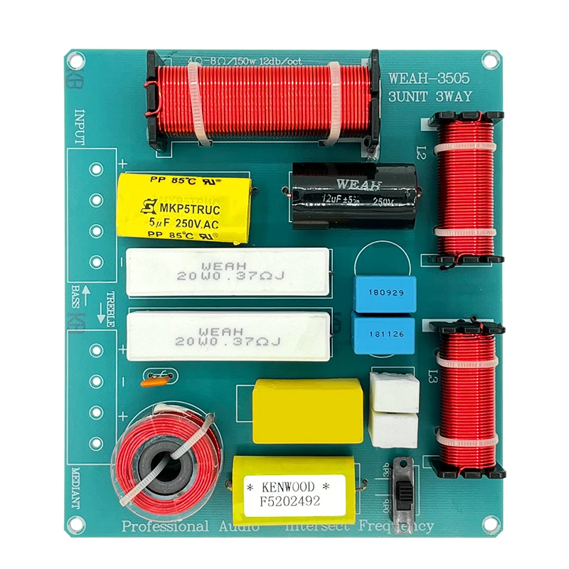 

Пассивный сетевой фильтр 300 Вт, 3-полосный делитель частоты со средней платой, WEAH 3505
