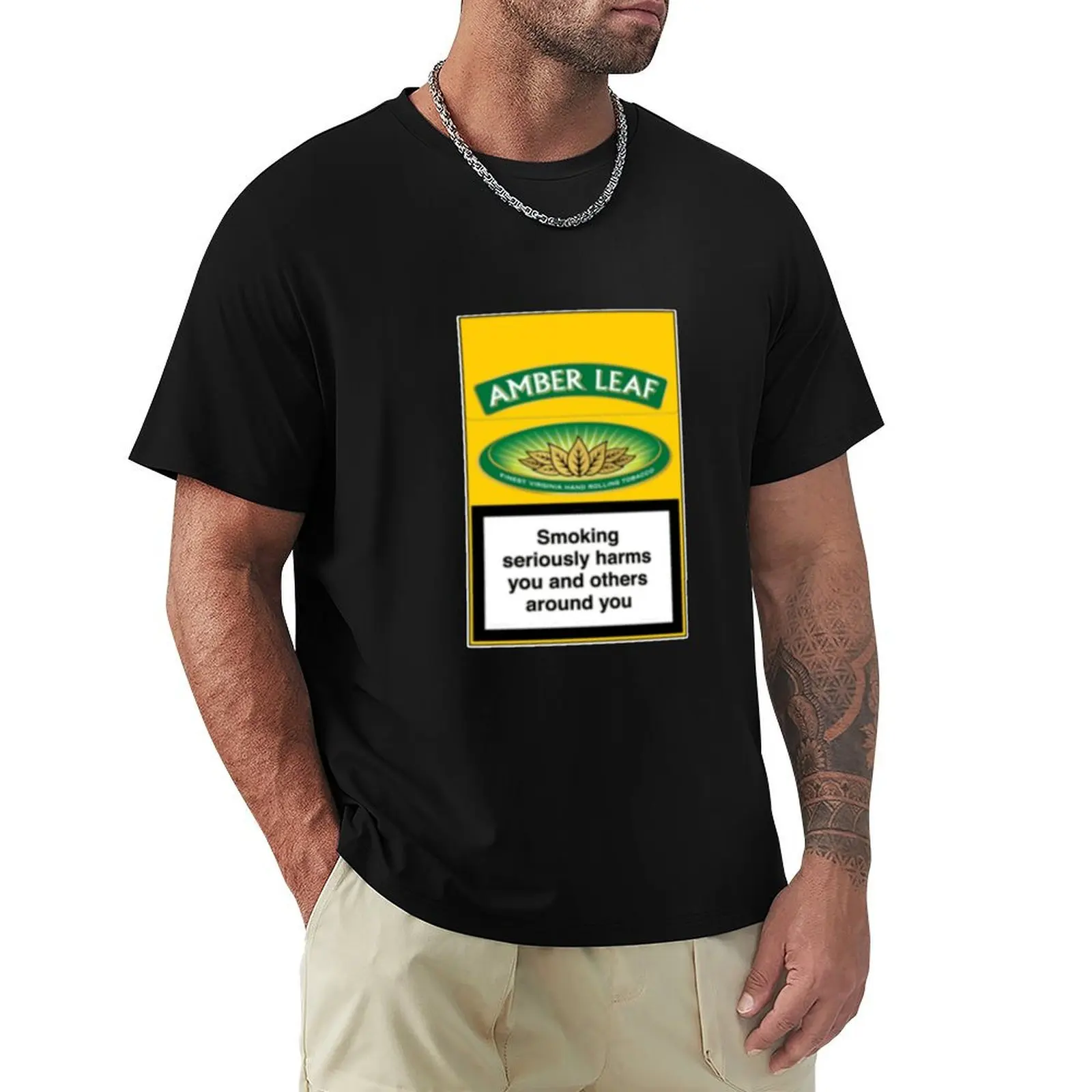 Amber Leaf Box-- T-Shirt Active Wear Sports T-Shirt for Men