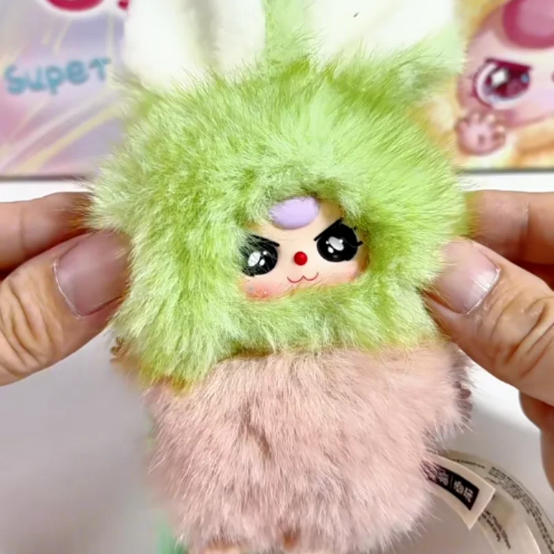 本物のベビー スリー スーパーミニ リトルバニー ブラインドボックス ドール フィギュア コレクション おもちゃ キーホルダー かわいい ミステリーボックス バックパック ペンダント ギフト