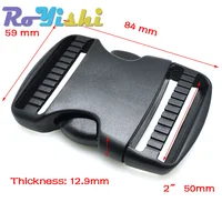 2-10 Pcs/Pack 20~50mm Plastic Hardware Dual Adjustable Side Release Buckles Molle Tatical Backpack Belt Bag Parts Strap Webbing 6