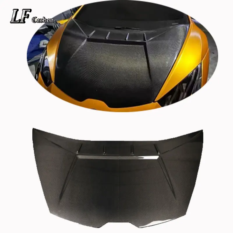 Dry Carbon Fiber Engine Cover for Lamborghini  Huracan Tecnica Bonnet Hood Cover
