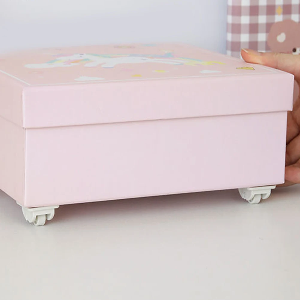 

4 Pcs Can Be Pasted Casters Small Furniture Adhesive Wheels Stationery Self Rollers Bags Mini