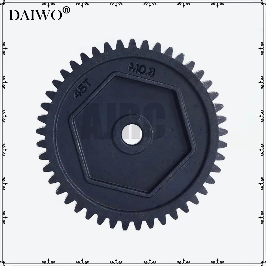 Harden Steel Spur Gear 45T 0.8M 32P #8053 11T Motor Teeth for 1/10 RC Model Crawler Traxxas TRX-4 Defender Bronco K5 TRX4 TRX-6