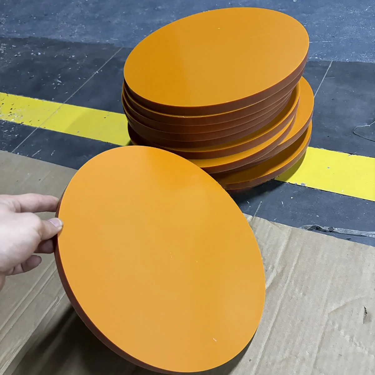 1Pc Dia 100/150/200/300mm Round Bakelite Plate Sheets Insulation Phenolic Resin Board Antistatic and High Temperature Resistance