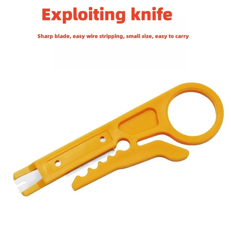 Small yellow knife wire cutter, wire stripping pliers, wire cutting tool, simple wire stripping and wire cutting tool tools