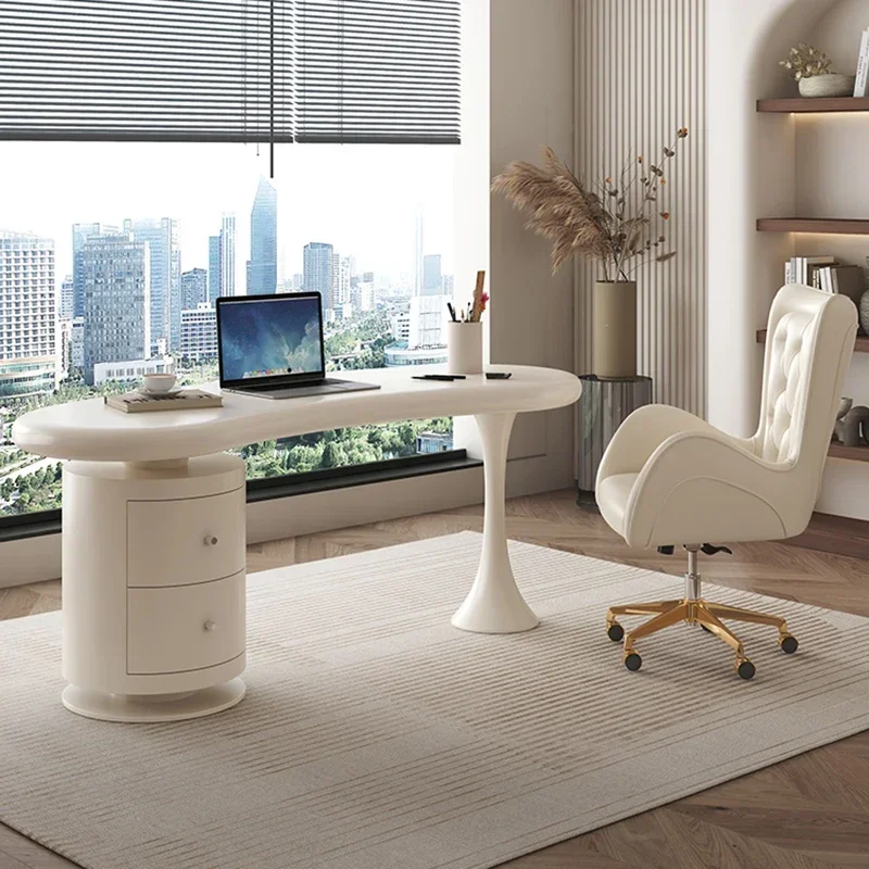 Laptop Conference Nail Table Study Modern Office Executive Vanity Office Desk Computer Writing Schreibtisch Sofaset Furniture