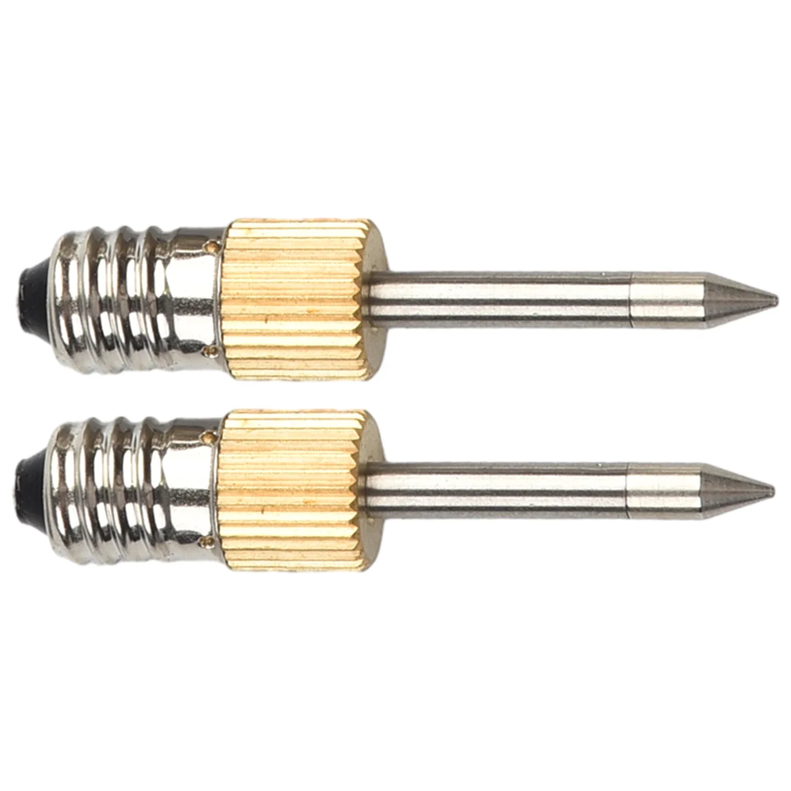 2 ชิ้นชุดไร้สายแบตเตอรี่Soldering Ironเคล็ดลับเหมาะสําหรับUsb Soldering Tip E10 อินเทอร์เฟซWorkshopอุปกรณ์เครื่องมือ