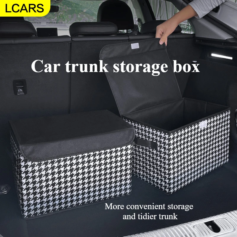 

Lcars-2025 Universal Car Storage Box, Foldable and Space-Saving, Car Trunk Storage Box, Beautiful and Practical