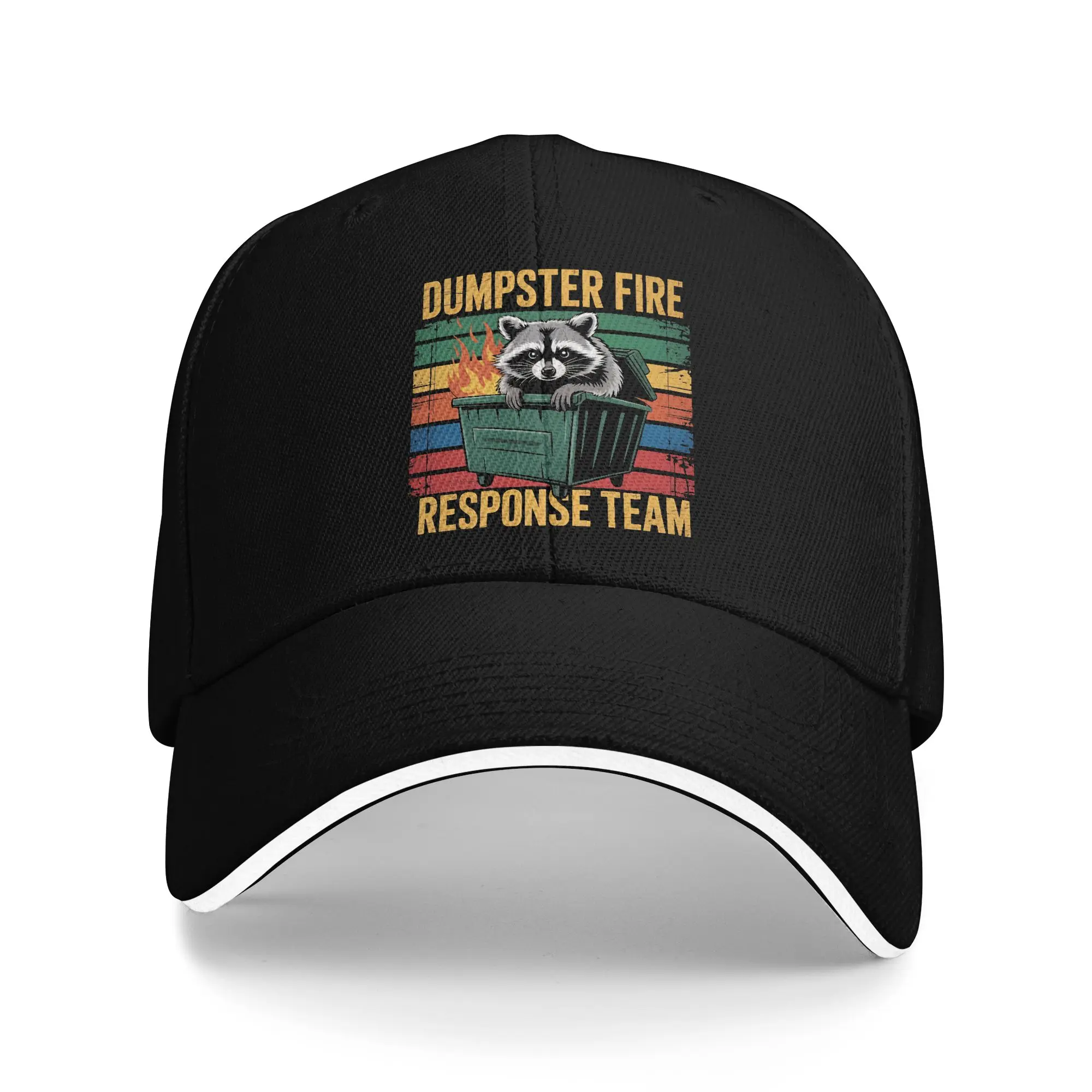 Dumpster Fire Response Team Casual Baseball Cap Camping Trucker Hat Summer Sun Visor Men Women Fitted Retro Snapback Cap