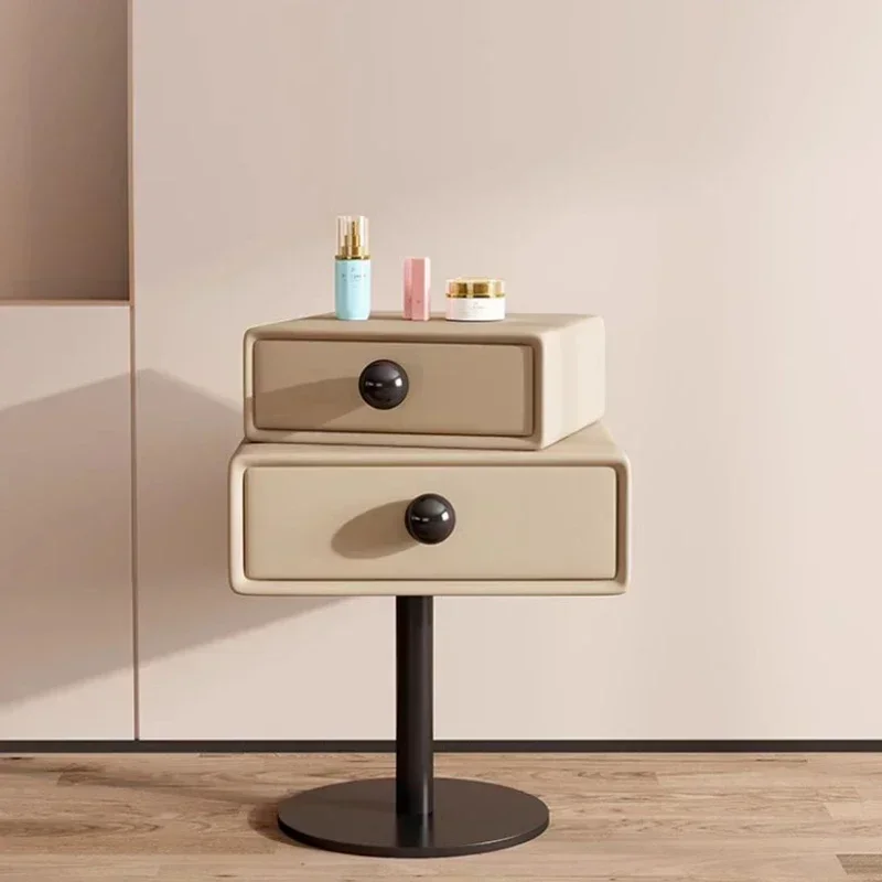 

Korea Storage Small Nightstand Table Aesthetic Modern Drawers Bedsides Table Minimalist Cute Mesinhas De Cabeceira Furniture