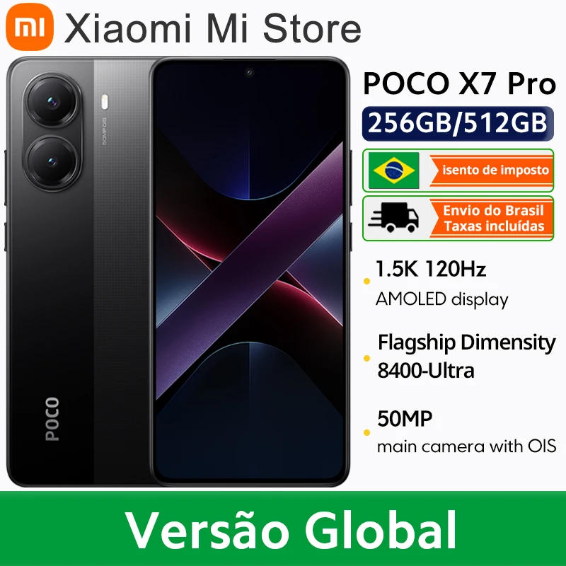 Global Version POCO X7 Pro Smartphone Dimensity 8400-Ultra 6000mAh 90W HyperCharge 6.67