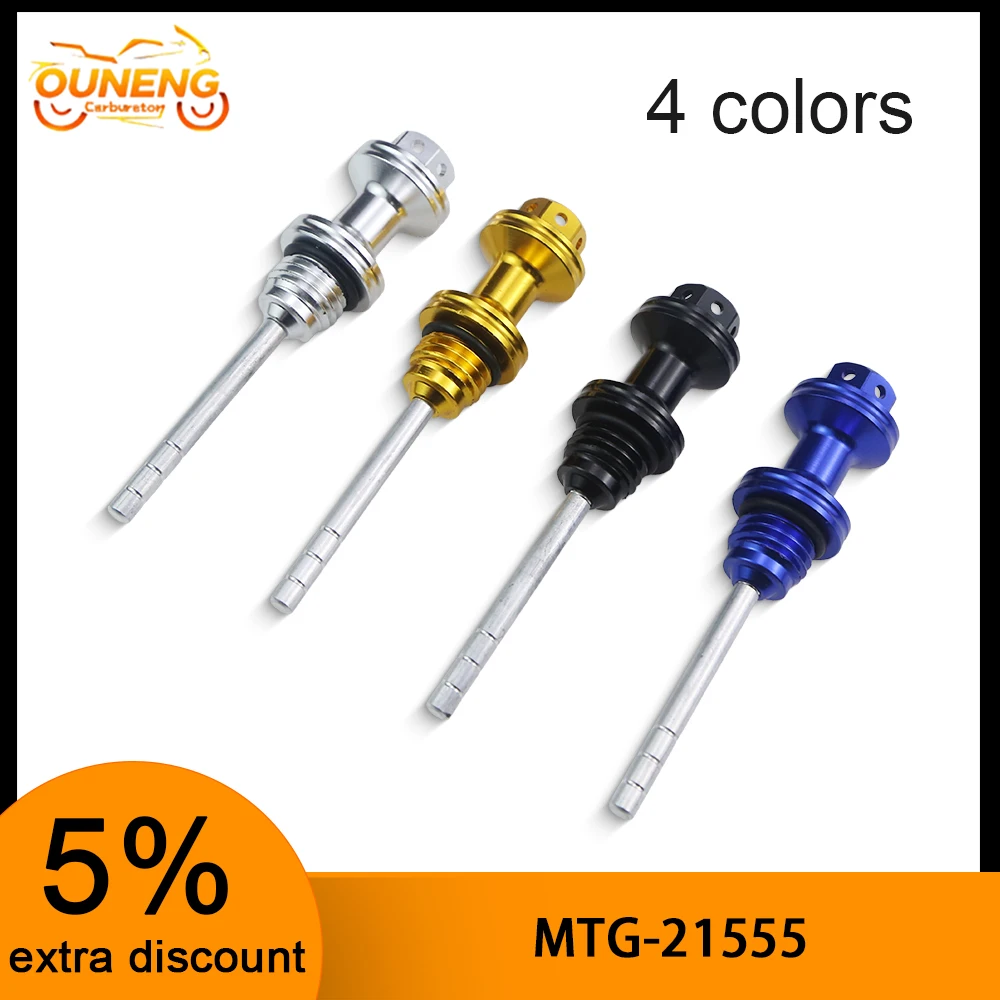 

Motorcycle Crankcase Oil Gauge Dipstick Plug Practical Modify Parts For GY6 Honda Yamaha Kawasaki Suzuki