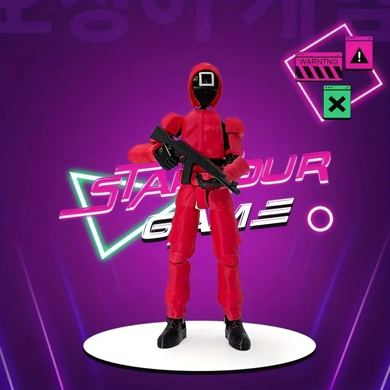 

3D-печать Lucky Dummy13, многосуставная мобильная сборочная машина, цифровая машина, модель экшн-куклы, орнамент, забавная кукла-кальмар