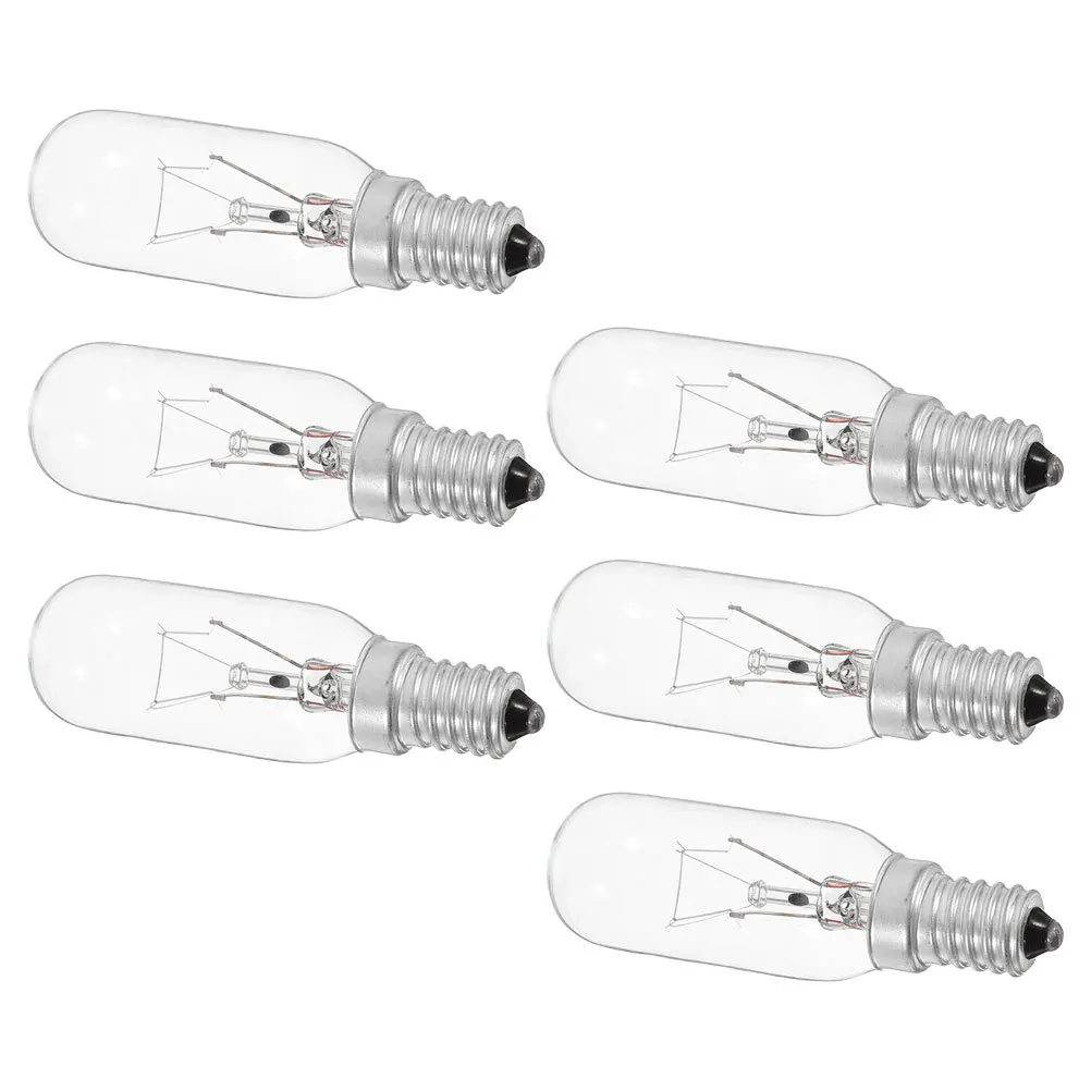 

6Pcs Range Hood Light Bulb 40W E14 Bright Durable Compact for Kitchen Vent Hood Sewing Machine Replacement Extractor Bulb
