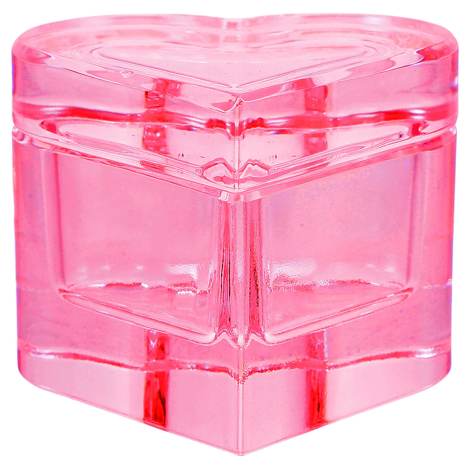 

Nail Art Dish Cup Crystal Glass Heart Shape with Lid for Acrylic Liquid Salon Supplies Dappen Dish Nail Art Liquid Holder