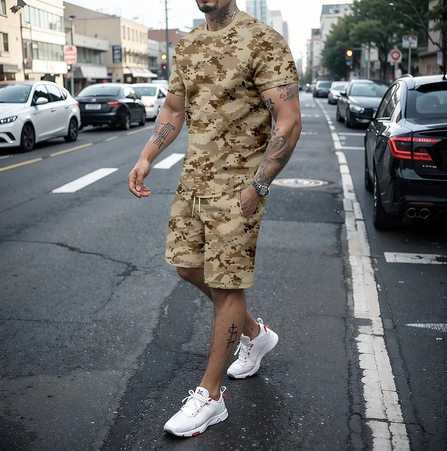 Conjuntos de Roupas de Camufla - Summer Clothing For Women avaliação e preço