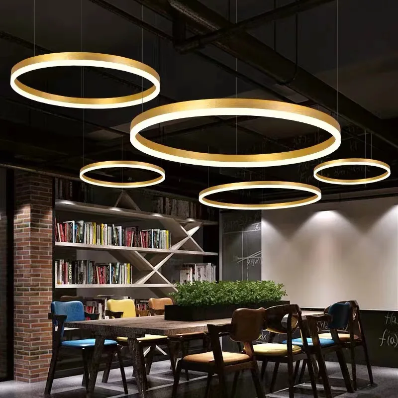 Modern Led Chandelier Circle Ring Ceiling Lamp Luster room decor For Bedroom Kitchen Dining Room Hanging Lamp Home Decoration