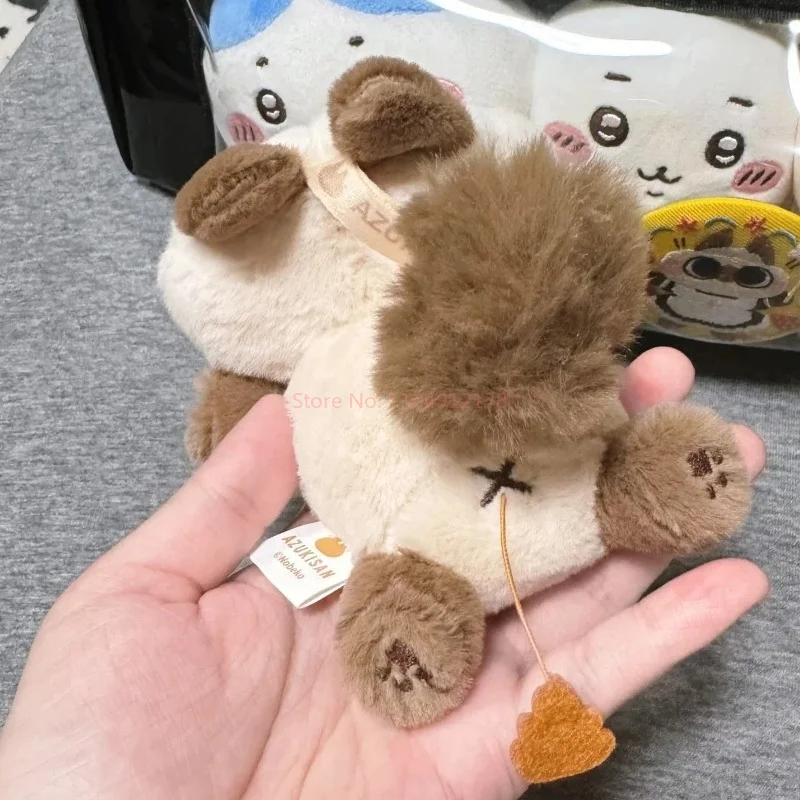 Oryginalna pluszowa lalka Azukisan, uroczy kreskówkowy model kota syjamskiego, anime, gadżet, brelok do plecaka, zawieszka, dekoracja, kawaii, prezent na Boże Narodzenie.