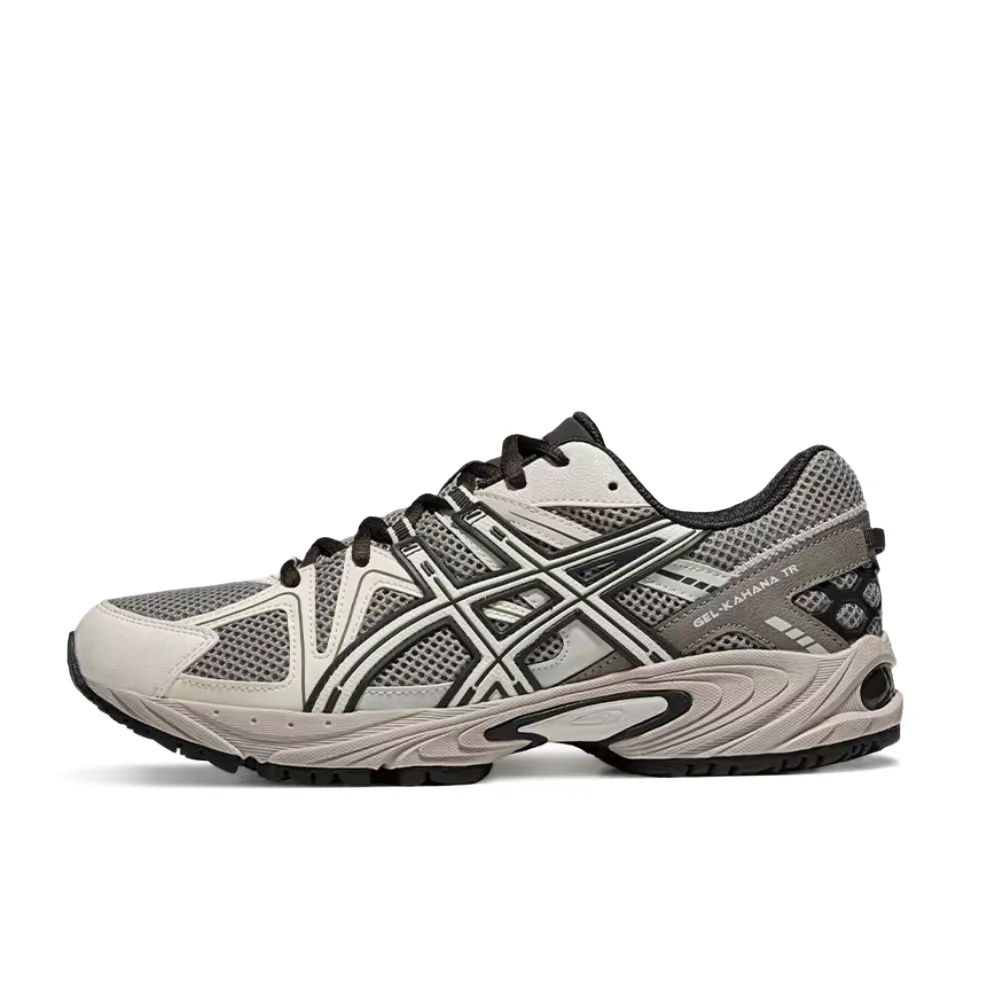Asics Gel-Kahana TR Synthetic Leather Low-Top Dad Sneakers Gray Comfortable Versa Cushioned Durable for Unisex Fit 1203A390-026 view 2