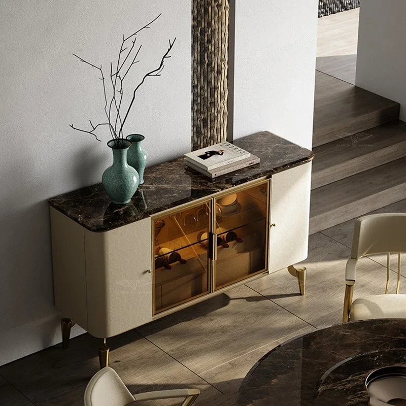 

Mobile Shelves Bar Cabinet Living Room Storage Restaurant Wine Cabinet Display Nordic Tequila Partitions Repisa Club Furniture