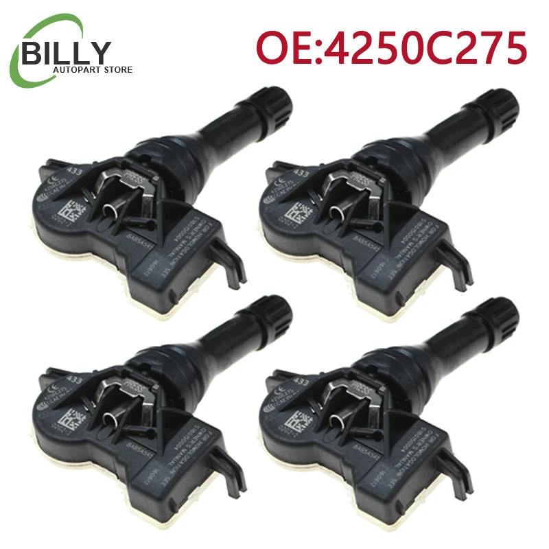 Датчик давления в шинах YAOPEI 4250C275 S180150004 433 МГц, TPMS датчик для Mitsubishi PAJERO SPORT III 2014-2025 4250C276