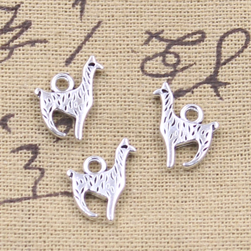 30pcs Charms Alpaca Grass Mud Horse 16x12mm Tibetan Silver Color Pendants DIY Crafts Making Findings Handmade Antique Jewelry