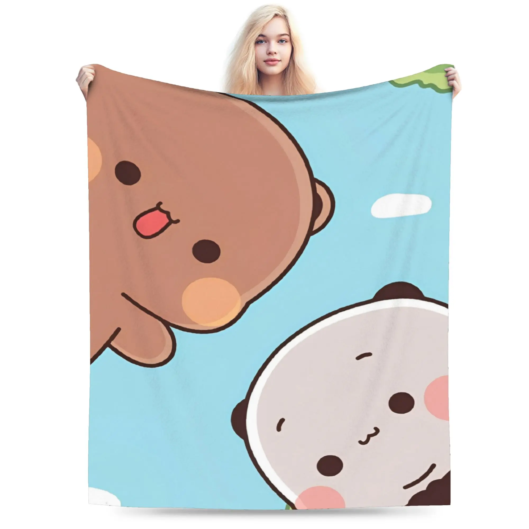

Bubu Dudu Blankets Fleece Cozy Super Soft Throw Blanket for Bedroom Bedspread