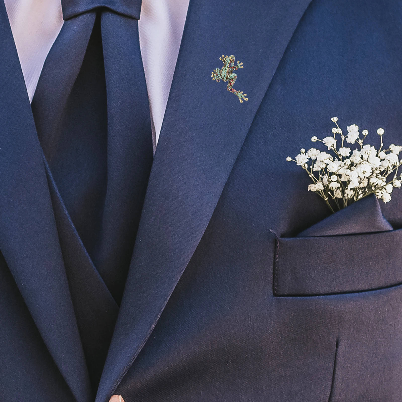 Broche acessórios de metal sapo pino bonito animal crachá lapela vestido decorativo pino de segurança para chapéu cachecol terno para mulher