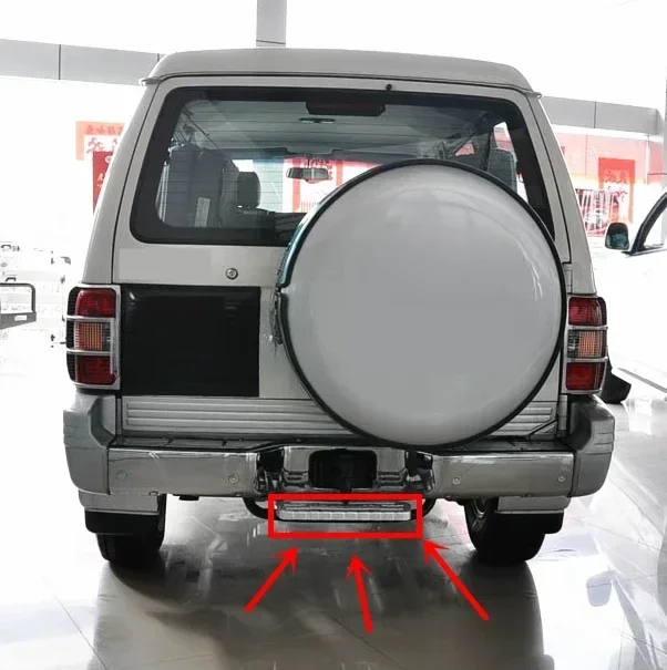 1 Piece Tail Door Step Board for Pajero V30 MB679852 Rear Metal Pedal Board for Montero V40 1989-1999 2th No Support V20