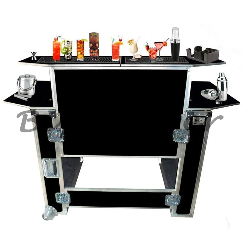 شريط متنقل محمول قابل للطي صندوق هواء كوكتيل خارجي متنقل أوروبي وأمريكي