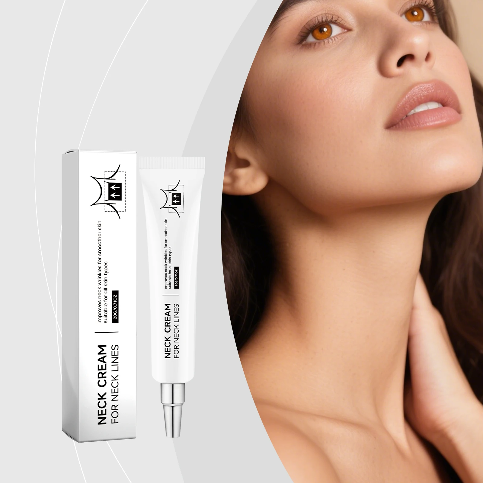 

Firming Neck Cream Toning Smoothing Remove Wrinkles Fine Lines Double Chin Improve Crepey Moisturize Rejuvenation Tighten Lotion