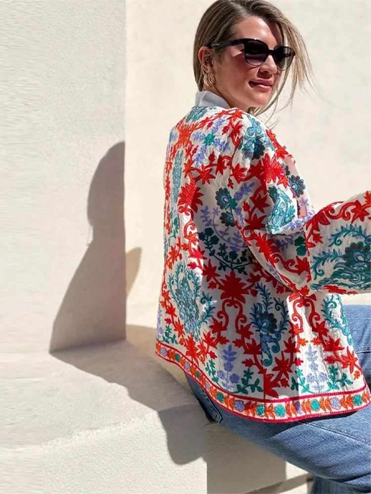 Рисунок 4 - Модный женский свободный кардиган с принтом