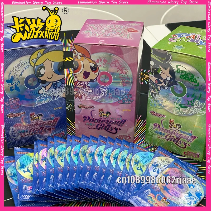 

KAYOU подлинная коллекционная карта The Powerpuff Girls X Element Pack, первая коллекционная карта, оригинальная коробка, игрушечная карта, Рождественский подарок