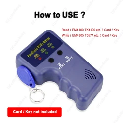 Smart Handheld RFID Reader 125Khz Key Copier TK4100 Badge Programmer T5577 EM4305 Token Clone Copy Duplicator EM4305 Writer