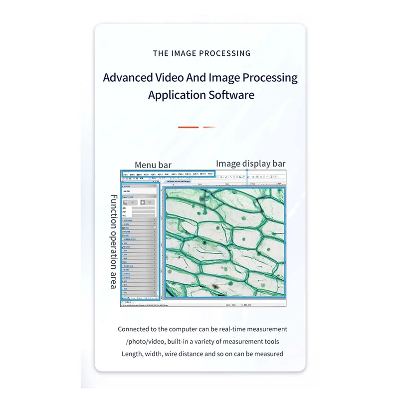 USB 顕微鏡カメラ 4K UHD 顕微鏡デジタル USB カメラ 8MP 1/1.8 インチセンサー、USB2.0 インターフェース使いやすい