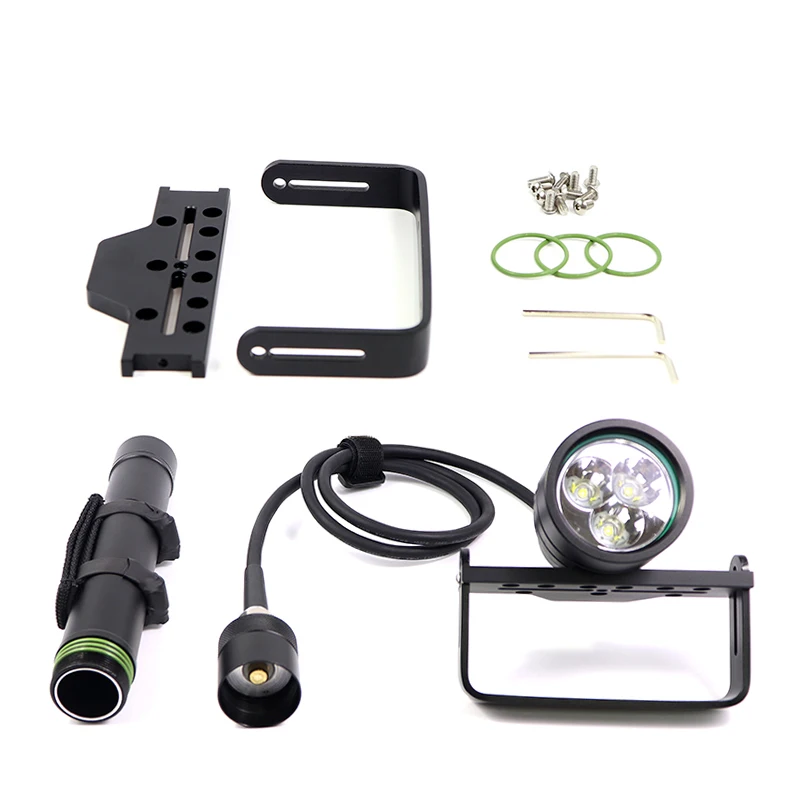Nurkowanie jaskiniowe hi-max H01 Slim 3500 lumenów światło kanistra nurkowego z uchwytem Goodman 1