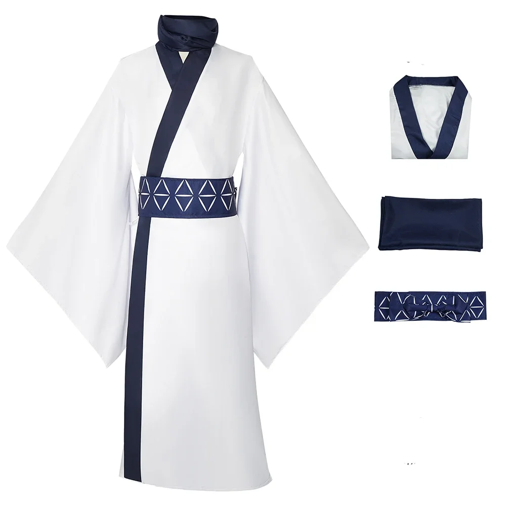 

Ryomen Sukuna White Kimono Japanese Anime Cosplay Costume Comic-con Full Set Clothes Man Woman Stage Performance Dress Up Outfit